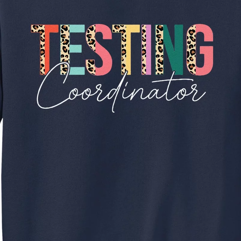 Rock The Test Teacher Test Day Testing Coordinator Leopard Sweatshirt