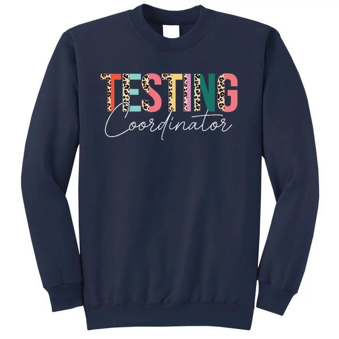 Rock The Test Teacher Test Day Testing Coordinator Leopard Sweatshirt