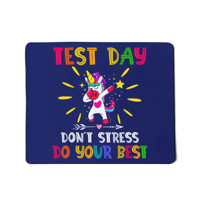 Rock The Test Teacher Test Day Testing Day Funny Teacher Mousepad