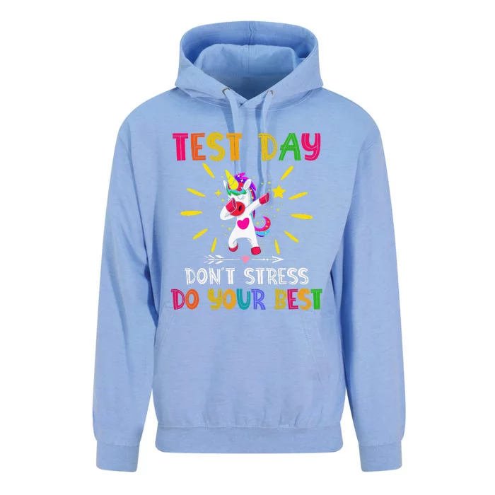 Rock The Test Teacher Test Day Testing Day Funny Teacher Unisex Surf Hoodie