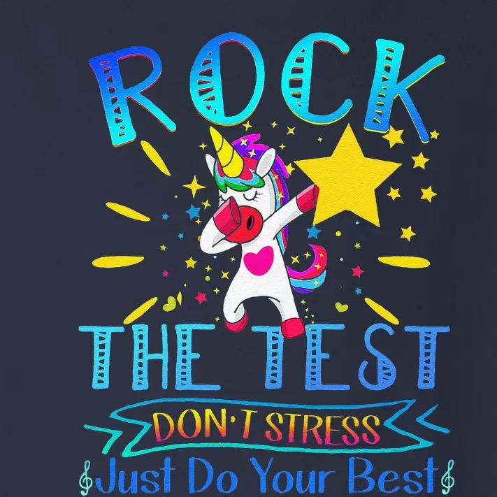 Rock The Test Teacher Test Day Testing Day Funny Teacher Toddler Long Sleeve Shirt