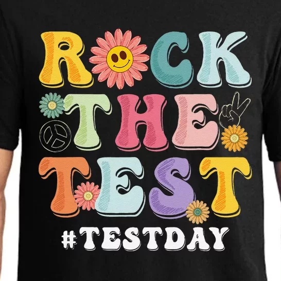 Rock The Test Testing Day Groovy Motivational Teacher Pajama Set