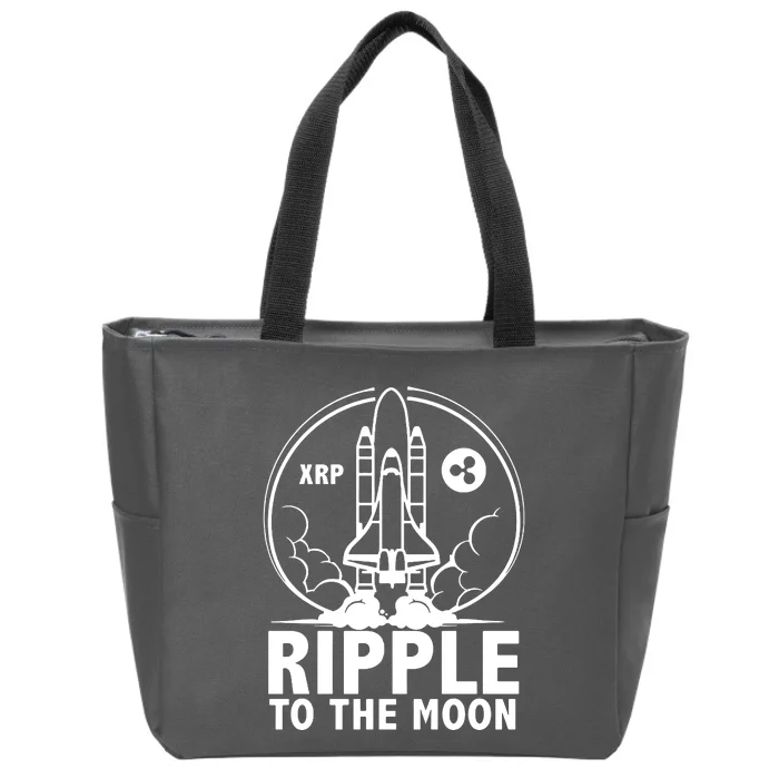 Ripple To The Moon Zip Tote Bag