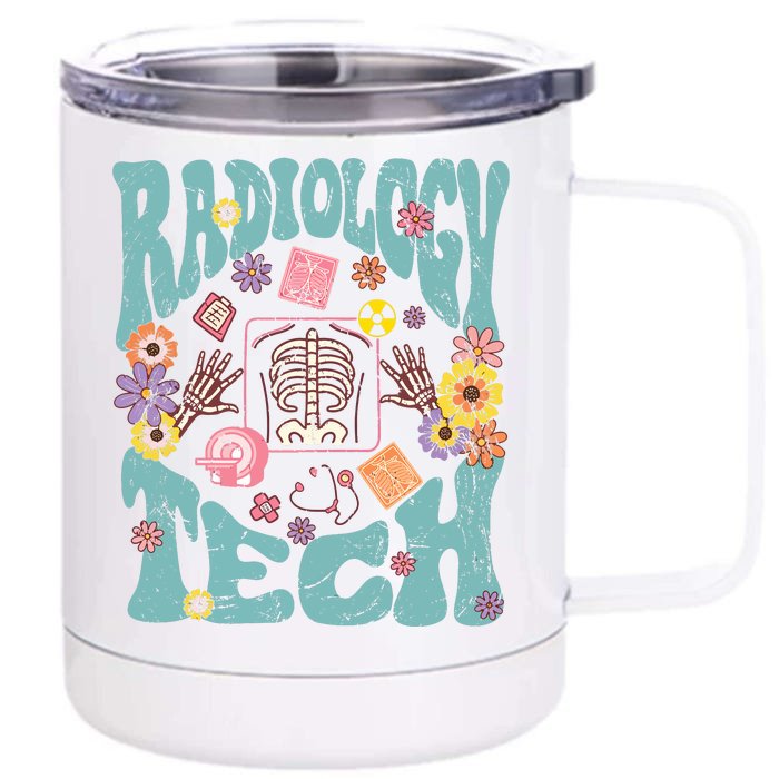 Radiology Tech Technologist Front & Back 12oz Stainless Steel Tumbler Cup