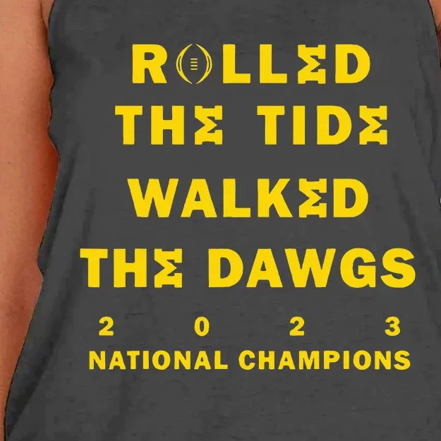 Rolled The Tide Walked The D.Awgs Women's Knotted Racerback Tank