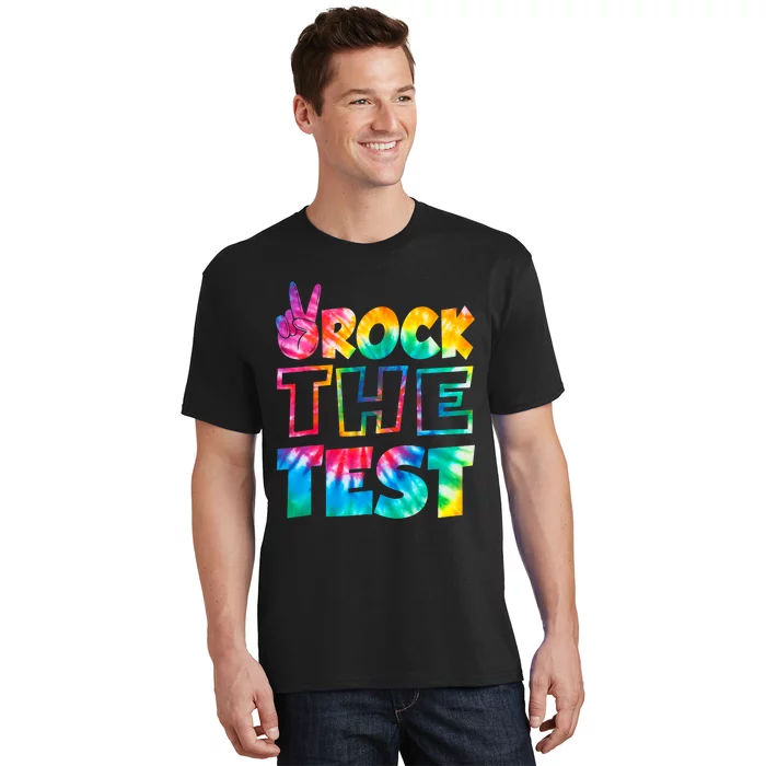 Rock The Test Testing Day Retro Motivational Teacher Student T-Shirt