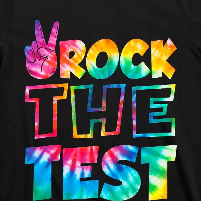 Rock The Test Testing Day Retro Motivational Teacher Student T-Shirt