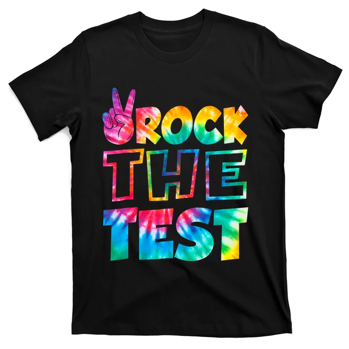 Rock The Test Testing Day Retro Motivational Teacher Student T-Shirt