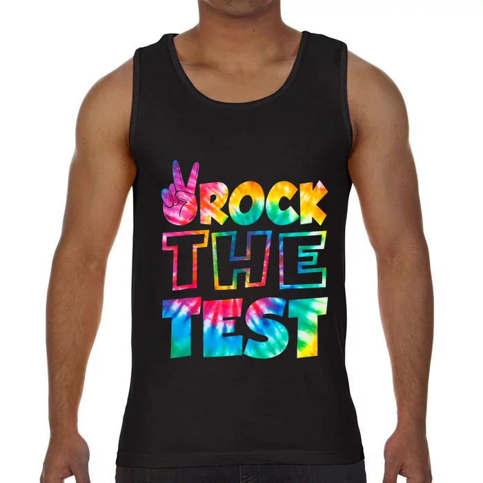 Rock The Test Testing Day Retro Motivational Teacher Student Comfort Colors® Tank Top