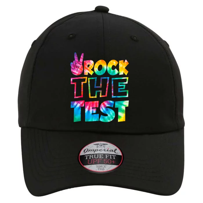 Rock The Test Testing Day Retro Motivational Teacher Student The Original Performance Cap