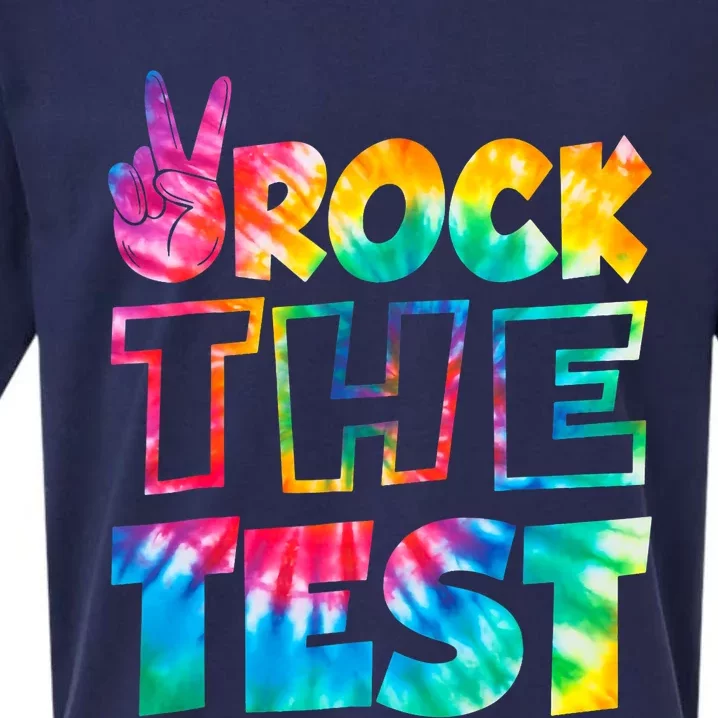 Rock The Test Testing Day Retro Motivational Teacher Student Sueded Cloud Jersey T-Shirt