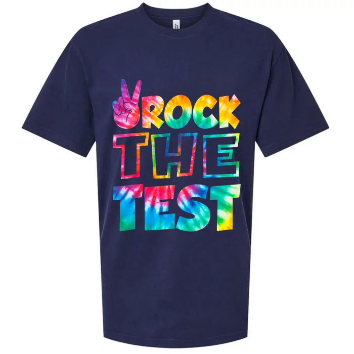 Rock The Test Testing Day Retro Motivational Teacher Student Sueded Cloud Jersey T-Shirt