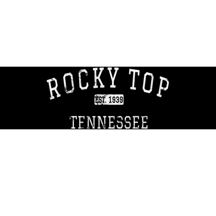 Rocky Tennessee TN vintage state Athletic style Bumper Sticker