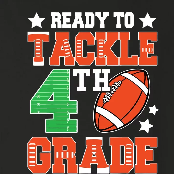 Ready To Tackle Fourth Grade Back To School Football Toddler Long Sleeve Shirt