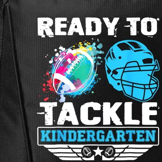 Ready To Tackle Kindergarten Football Back To School Boy City Backpack