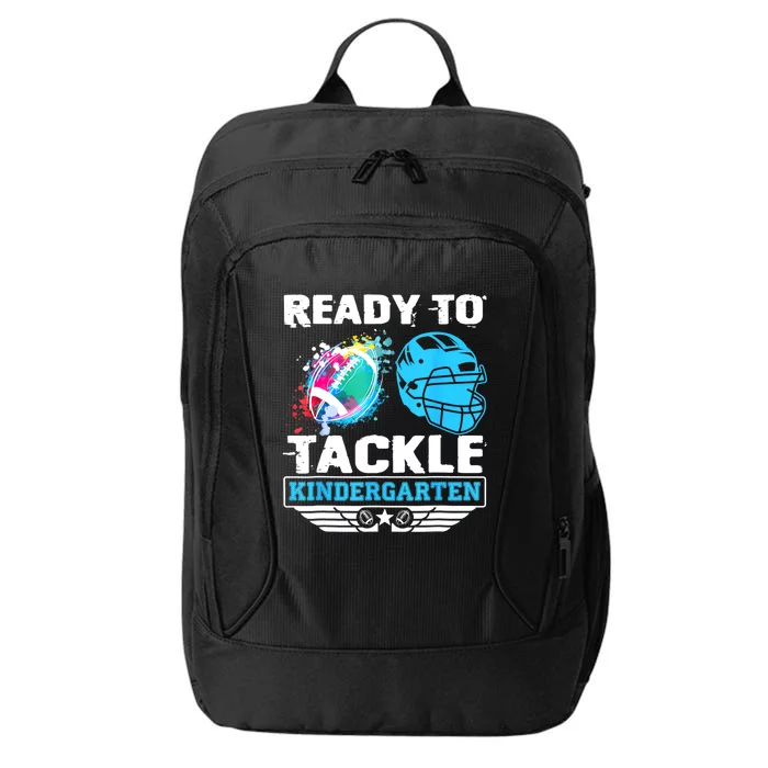 Ready To Tackle Kindergarten Football Back To School Boy City Backpack