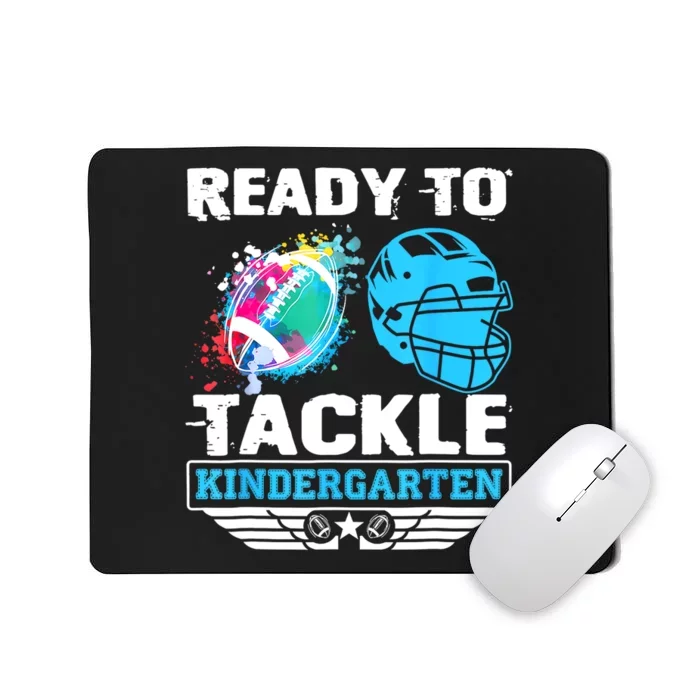 Ready To Tackle Kindergarten Football Back To School Boy Mousepad