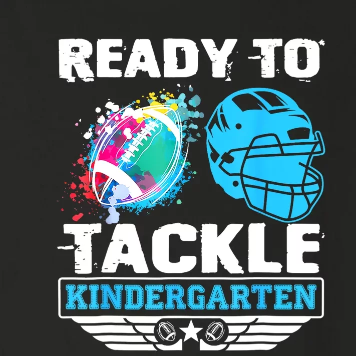 Ready To Tackle Kindergarten Football Back To School Boy Toddler Long Sleeve Shirt