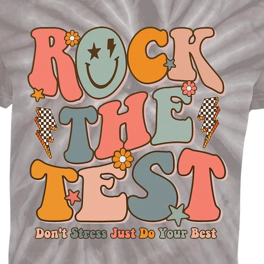 Rock The Test Testing Day DonT Stress Do Your Best Kids Tie-Dye T-Shirt