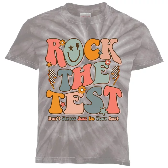 Rock The Test Testing Day DonT Stress Do Your Best Kids Tie-Dye T-Shirt