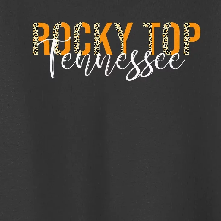 Rocky Top Tennessee Leopard Toddler T-Shirt