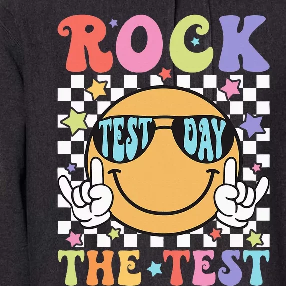 Rock The Test Testing Day Retro Motivational Teacher Student Premium Hoodie