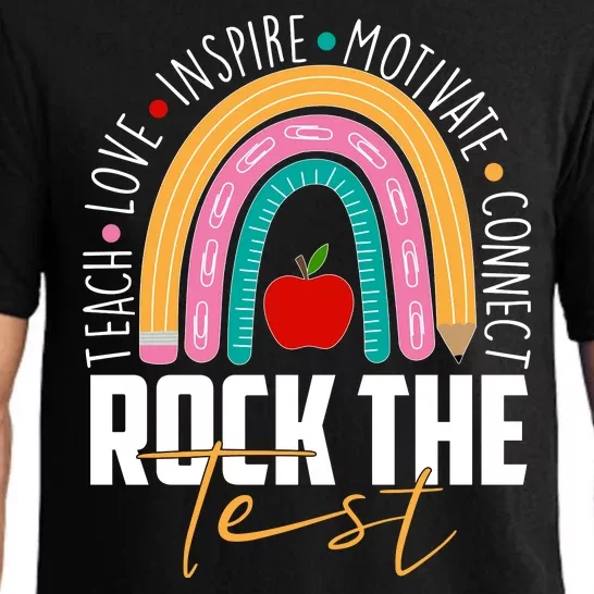 Rock The Test Teach Love Inspire Motivate Connect Pajama Set