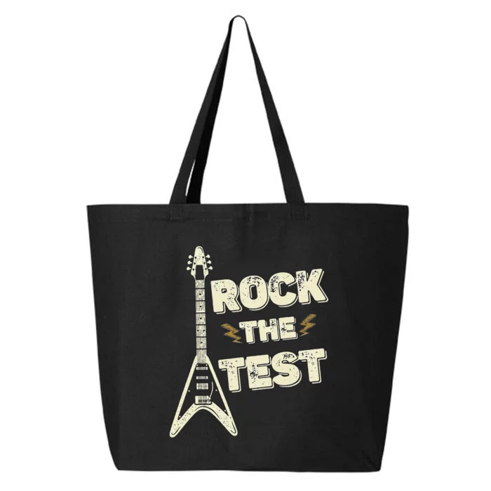 Rock The Test Guitar Testing Day Teacher Test Day Teacher 25L Jumbo Tote