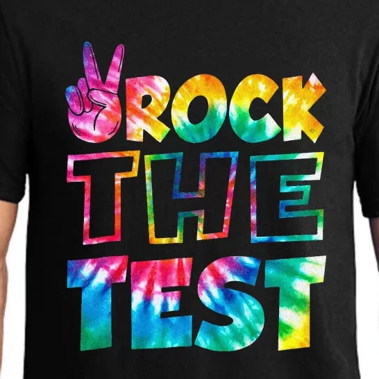 Rock The Test Testing Day Motivational Teacher Pajama Set