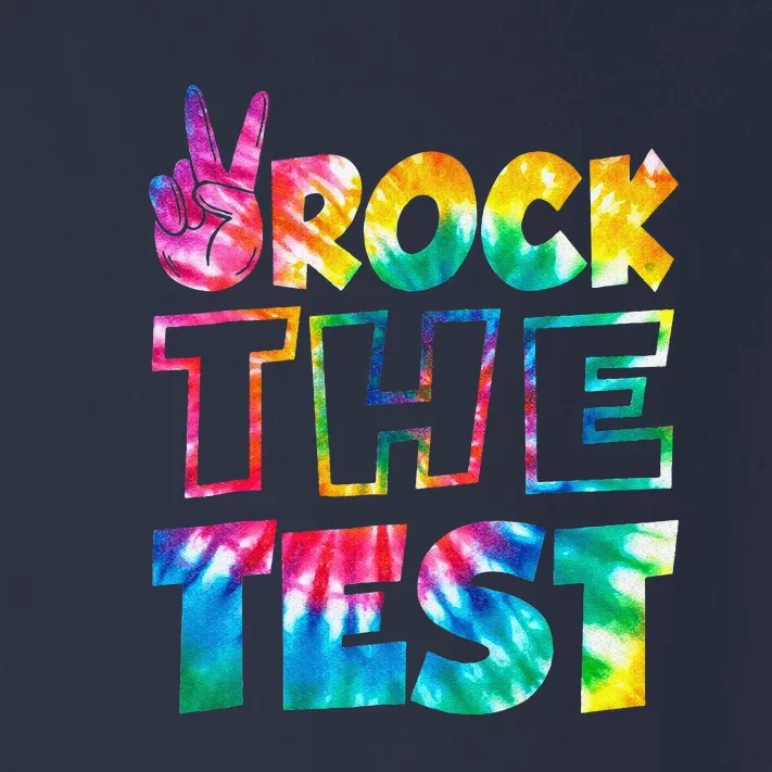 Rock The Test Testing Day Motivational Teacher Toddler Long Sleeve Shirt