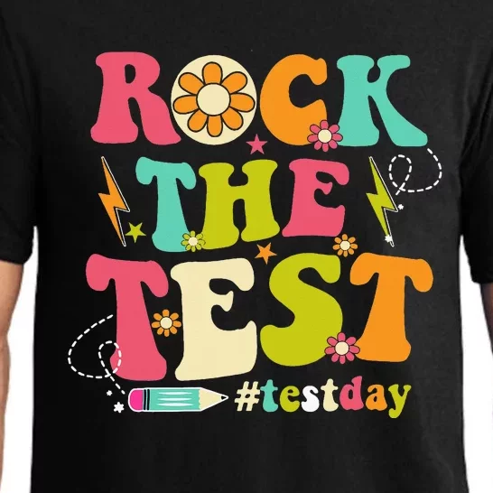 Rock The Test Testing Day Groovy Motivational Pajama Set