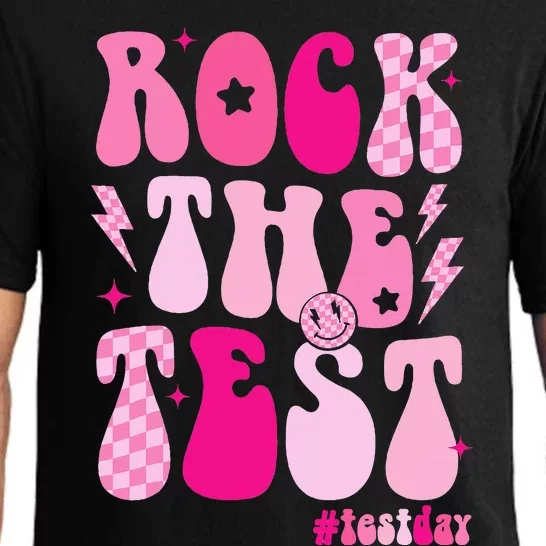 Rock The Test Testing Day Retro Motivational Pajama Set