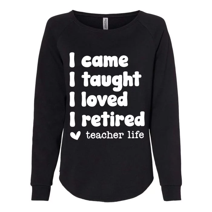 Retired Teacher Teacher Retirement Womens California Wash Sweatshirt