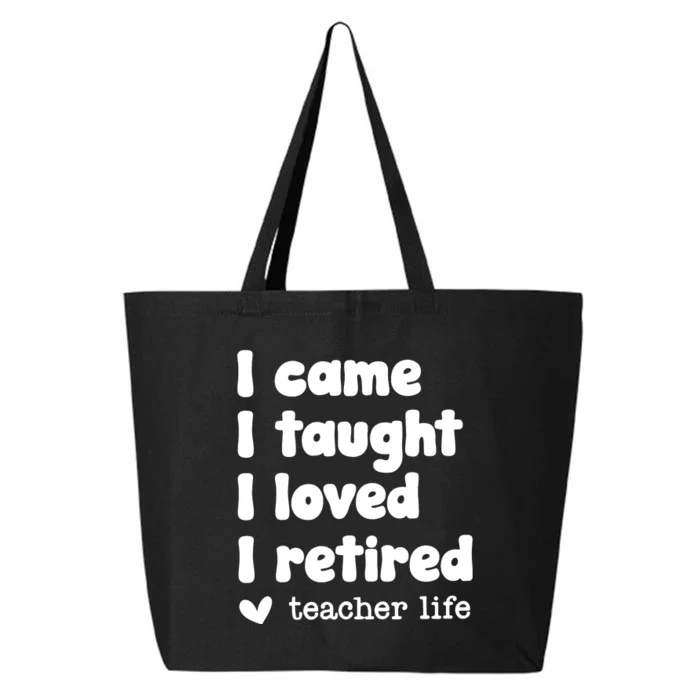 Retired Teacher Teacher Retirement 25L Jumbo Tote