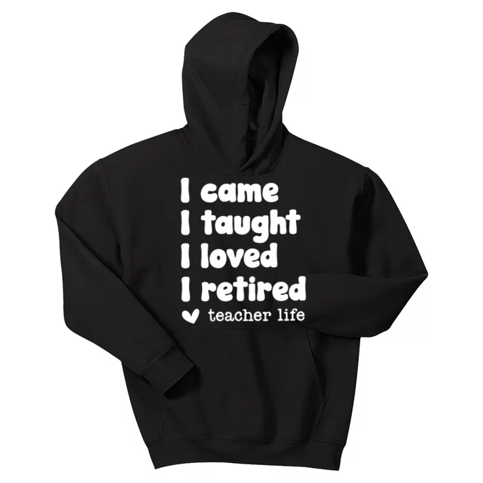 Retired Teacher Teacher Retirement Kids Hoodie