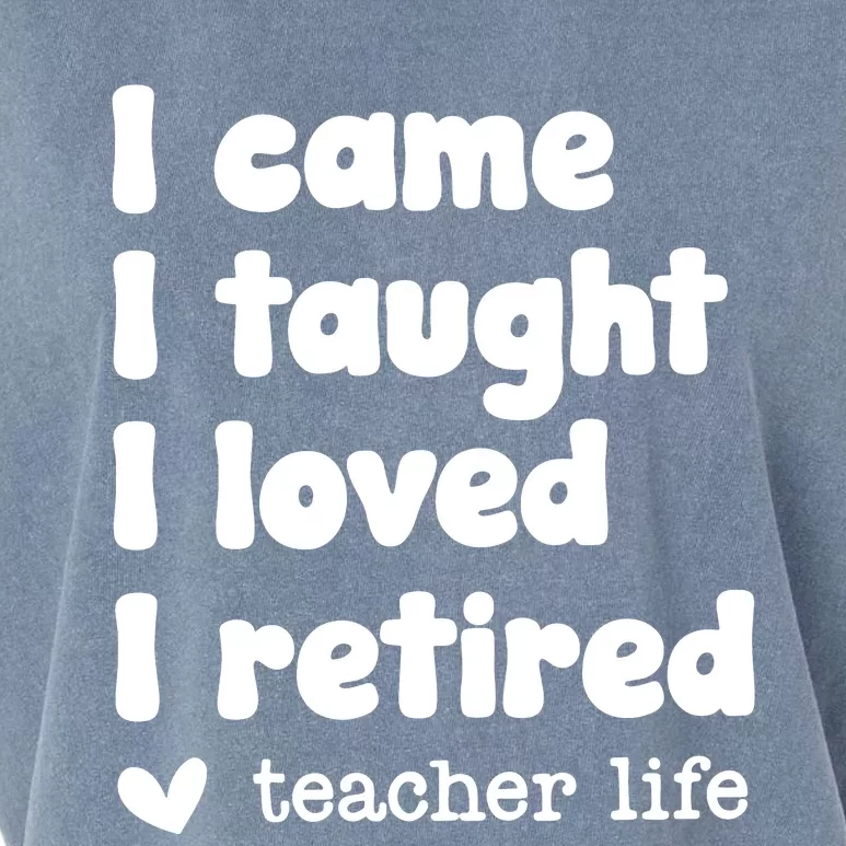 Retired Teacher Teacher Retirement Garment-Dyed Women's Muscle Tee