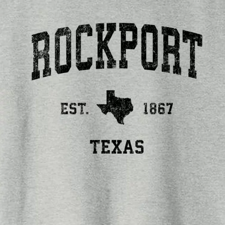 Rockport Texas Tx Vintage Sports Women's Crop Top Tee