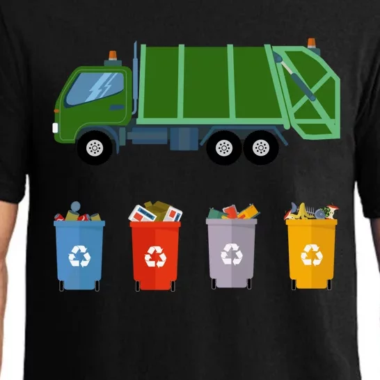 Recycling Trash Truck Garbage Truck Pajama Set