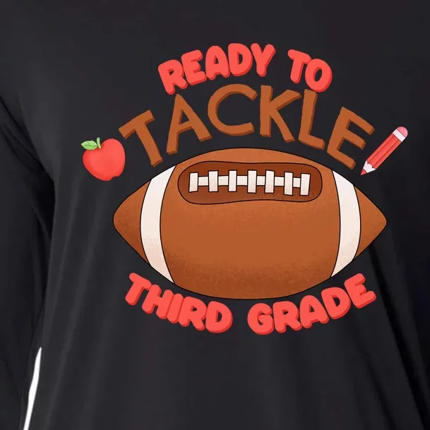 Ready To Tackle 3rd Grade Football First Day School Cooling Performance Long Sleeve Crew