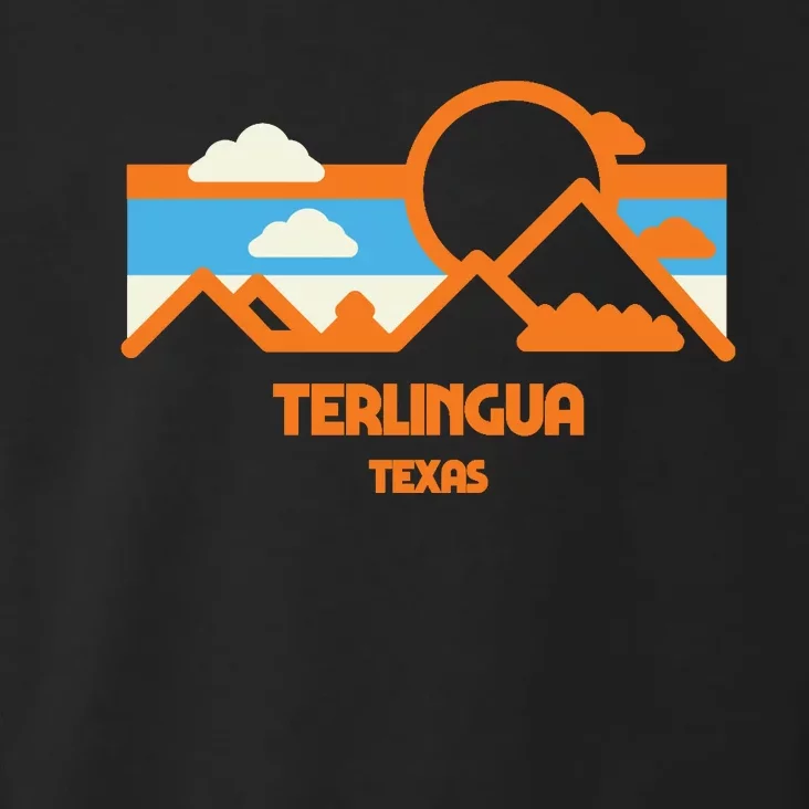 Retro Terlingua Texas Mountain Range Sunset Toddler Hoodie