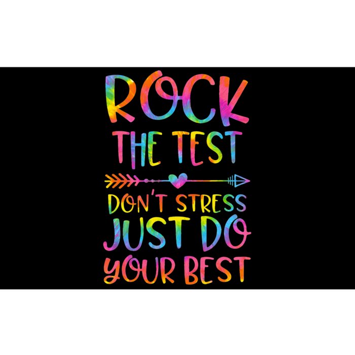 Rock the Test Don't Stress Testing Day Teacher Student Gift Bumper Sticker