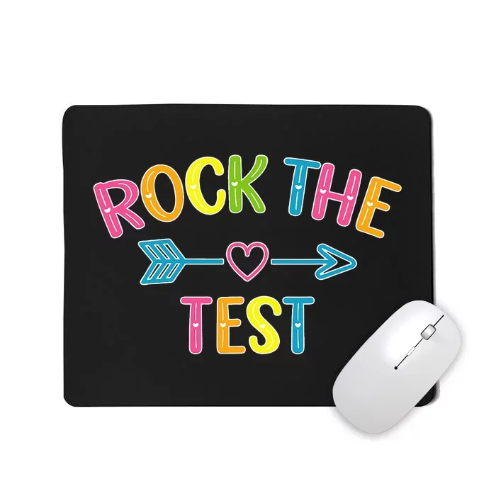 Rock The Test Dont Stress Test Day Funny Teacher day Mousepad