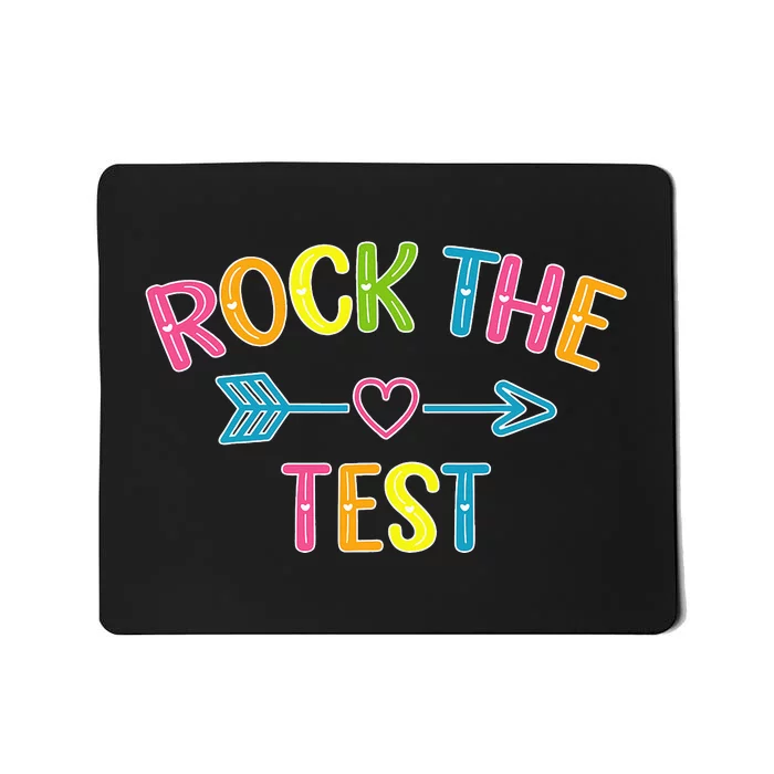 Rock The Test Dont Stress Test Day Funny Teacher day Mousepad