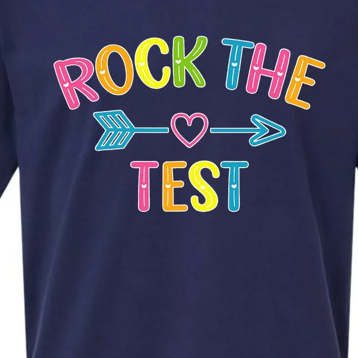 Rock The Test Dont Stress Test Day Funny Teacher day Sueded Cloud Jersey T-Shirt