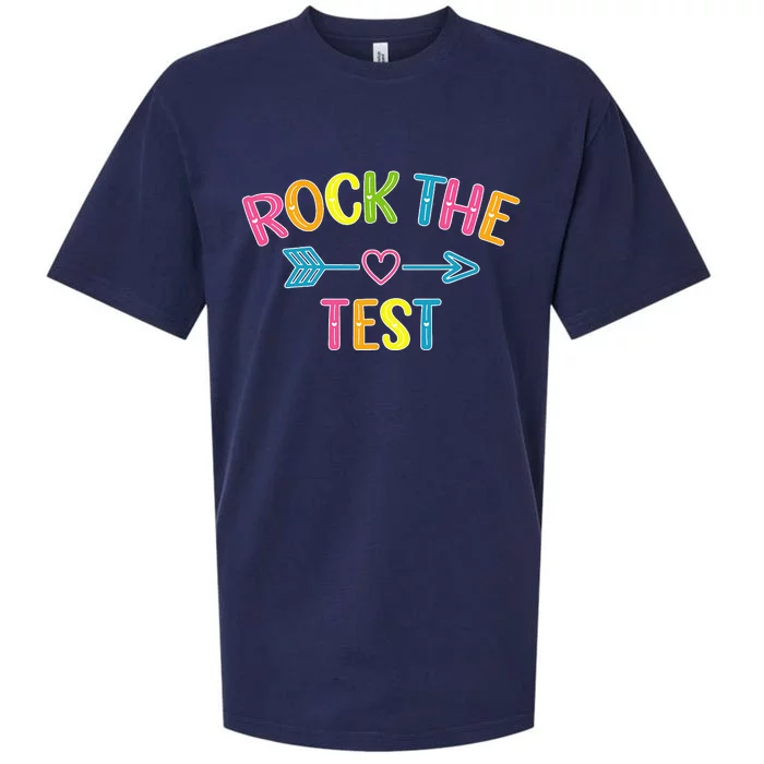 Rock The Test Dont Stress Test Day Funny Teacher day Sueded Cloud Jersey T-Shirt