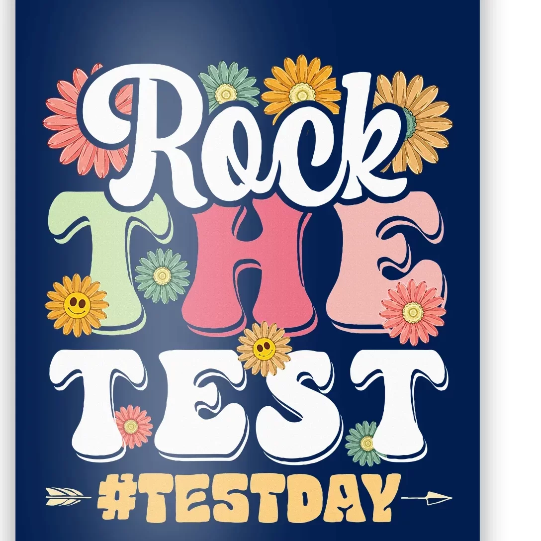 Rock The Test Testing Day Groovy Motivational Teacher Poster