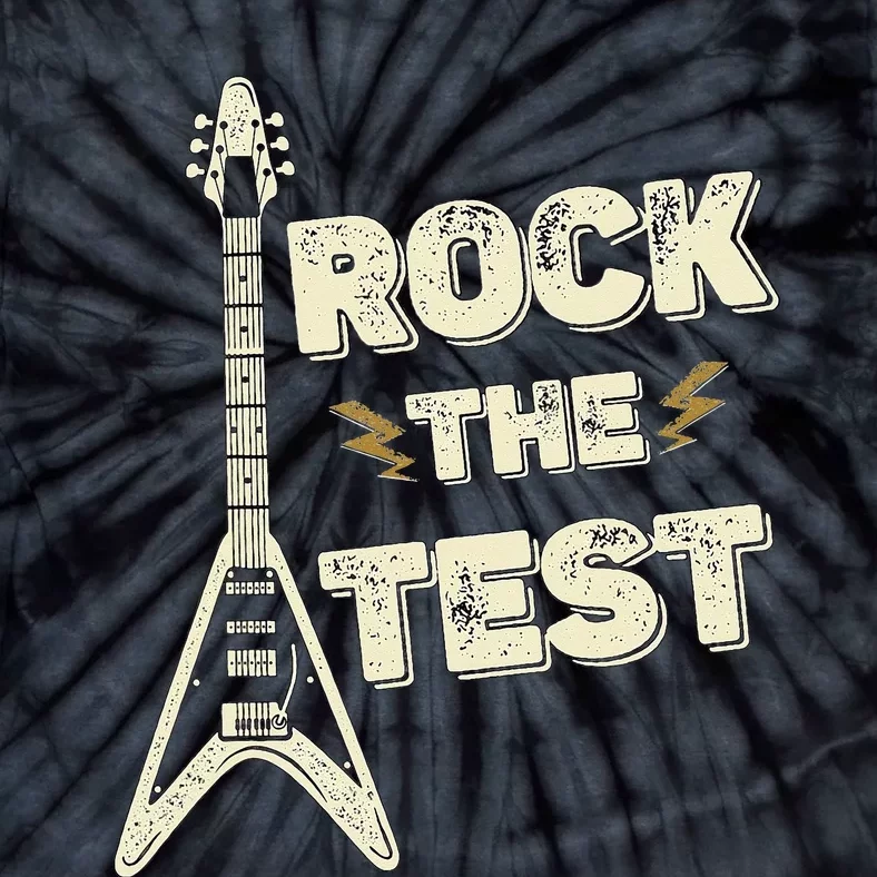 Rock The Test Dont Stress Test Day Funny Teacher day Tie-Dye T-Shirt