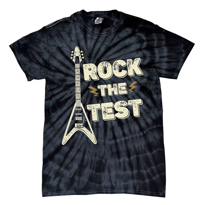 Rock The Test Dont Stress Test Day Funny Teacher day Tie-Dye T-Shirt