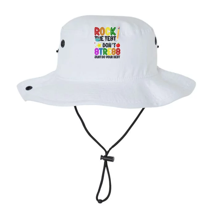 Rock The Test Don't Stress Just Do Your Best Educational Legacy Cool Fit Booney Bucket Hat