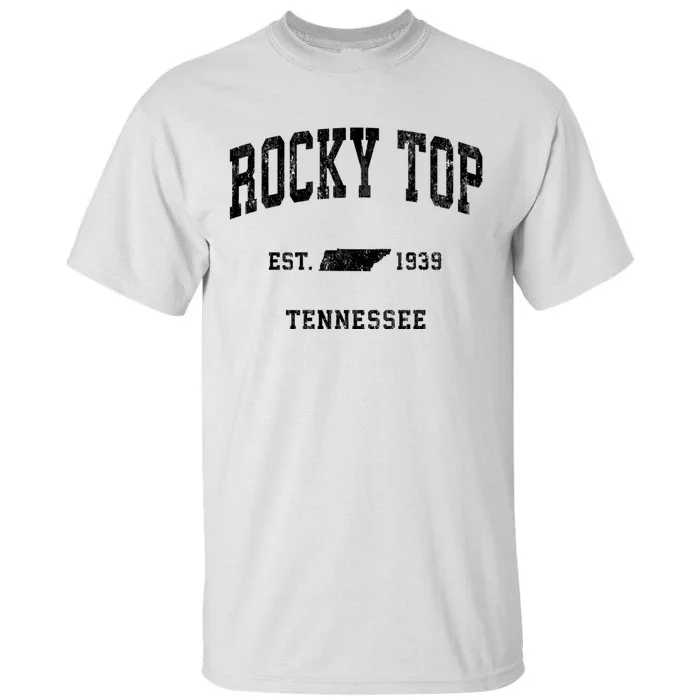 Rocky Top Tennessee Tn Vintage Established Athletic Sports Design Tall T-Shirt